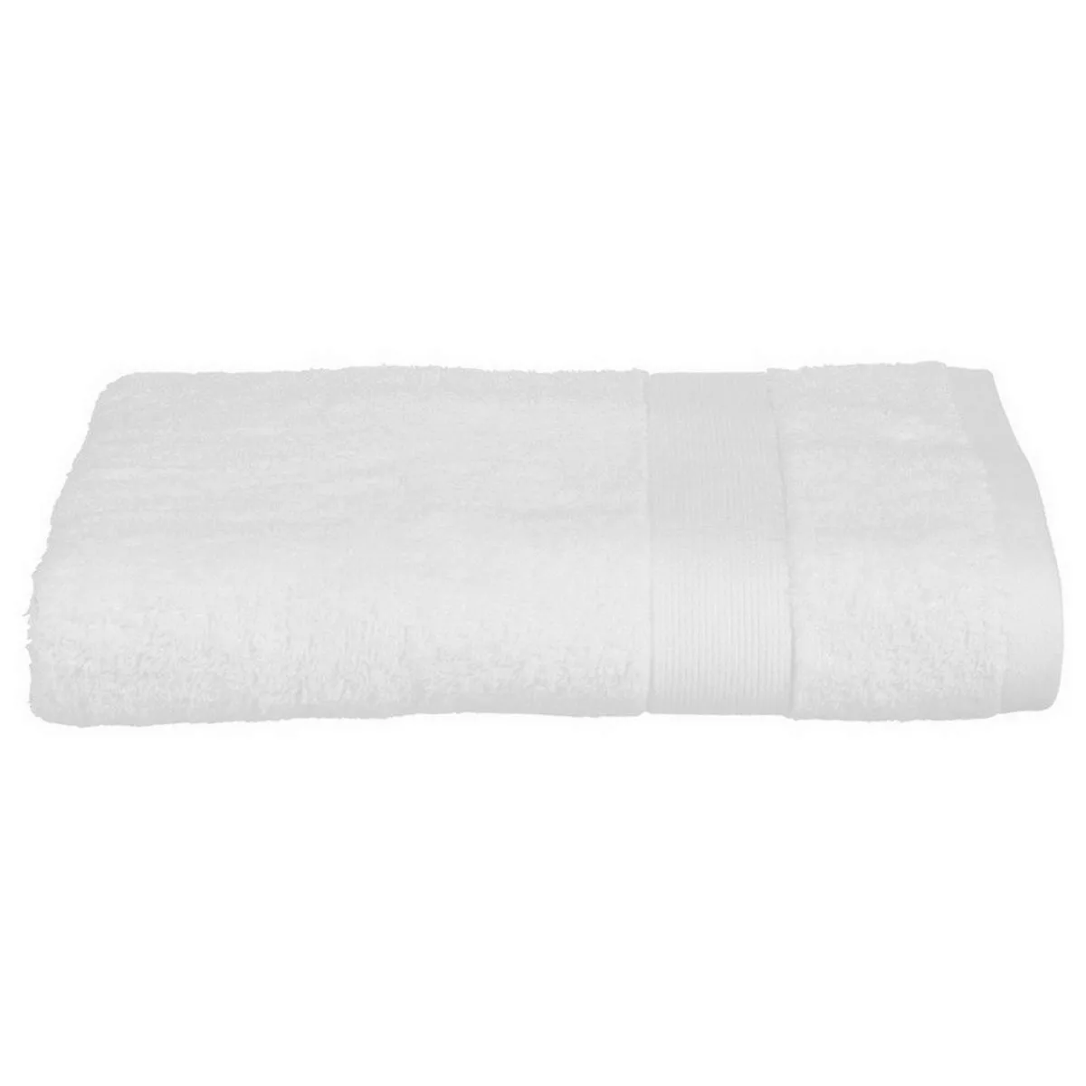 Badetuch Atmosphera Baumwolle Weiß 450 G/m² (70 X 130 Cm) günstig online kaufen