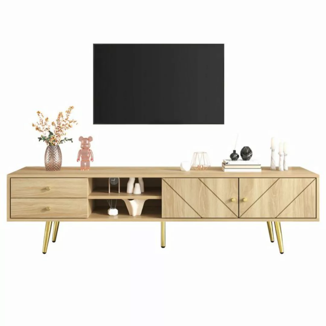 BlingBin TV-Schrank 160 cm mit Goldfüßen, TV-Lowboard (1er Set, 1-St., 160x günstig online kaufen