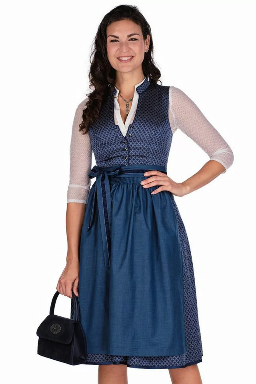 Spieth & Wensky Dirndl Midi Dirndl 2tlg. - BAMBI - tinte/jeans günstig online kaufen