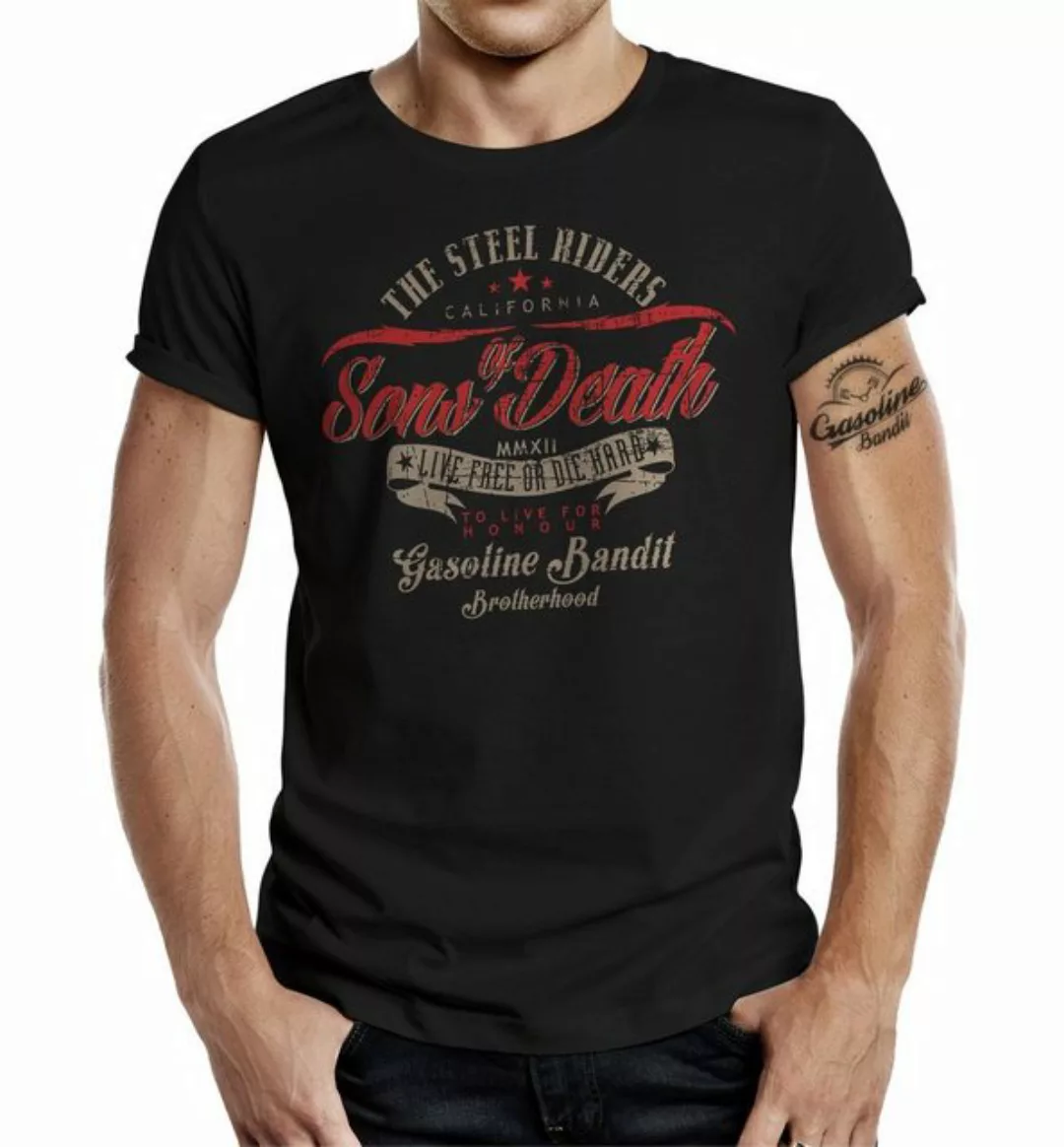 GASOLINE BANDIT® T-Shirt für Biker und Racer im Original Design: Sons of De günstig online kaufen