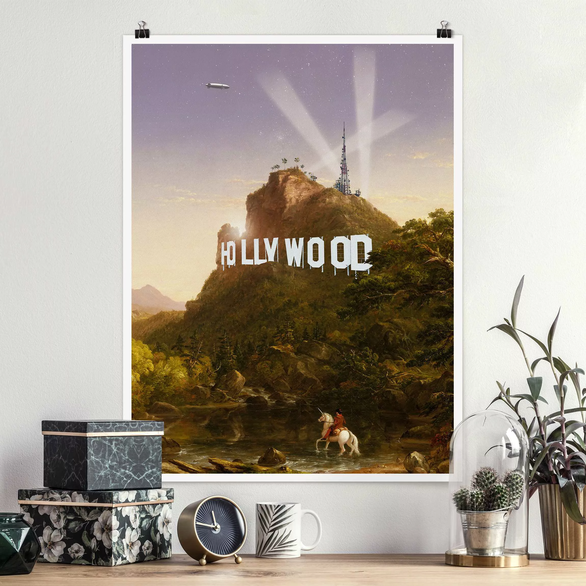 Poster Kunstdruck - Hochformat Gemälde Hollywood günstig online kaufen