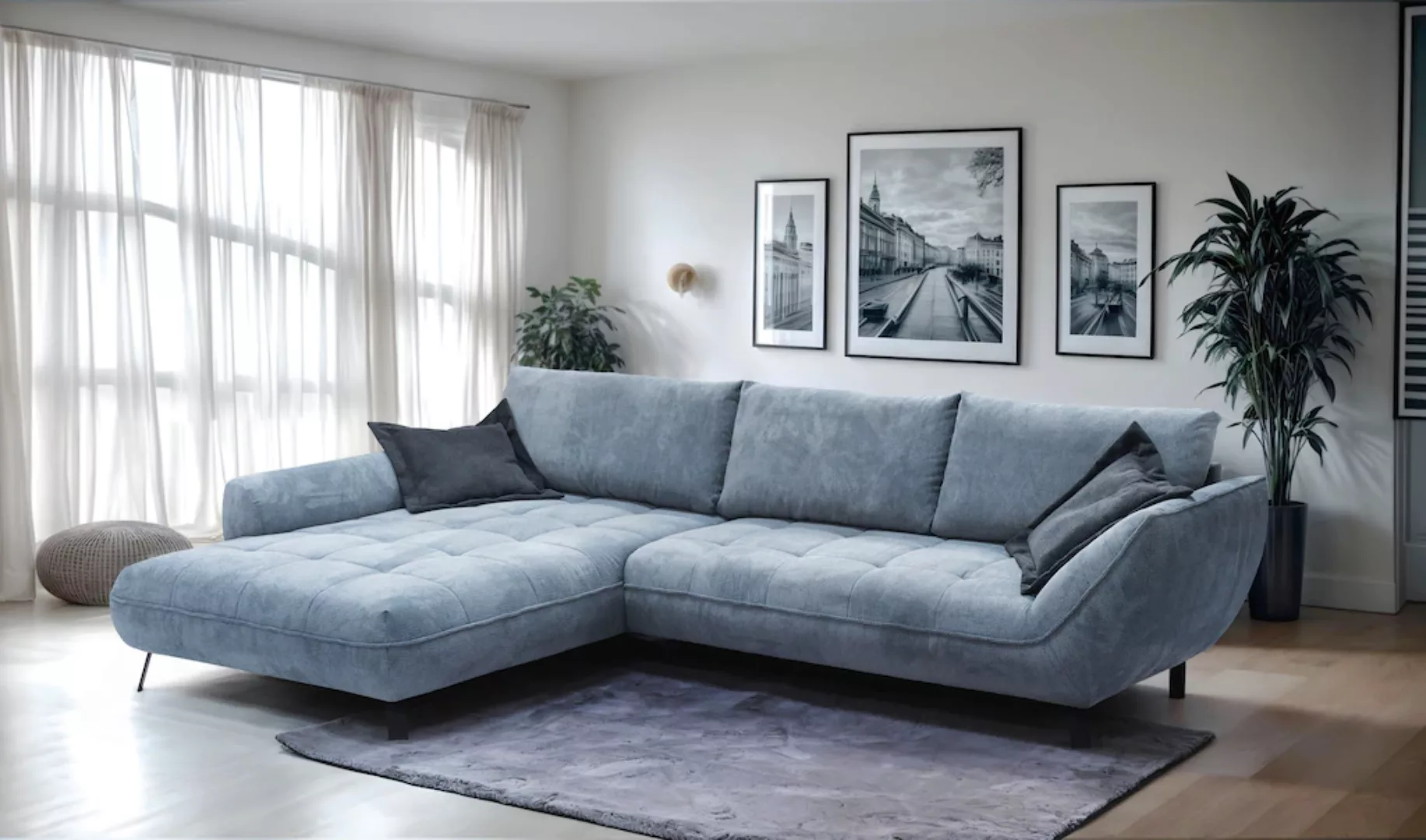 exxpo - sofa fashion Ecksofa "Biarritz modern und elegantes Mega Sofa mit t günstig online kaufen