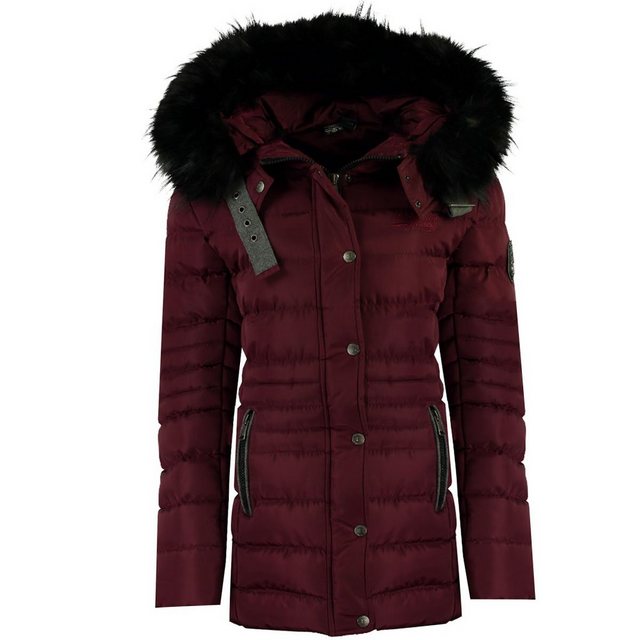 Geographical Norway Winterjacke Damen Outdoor Jacke Steppjacke in Unifarbe, günstig online kaufen