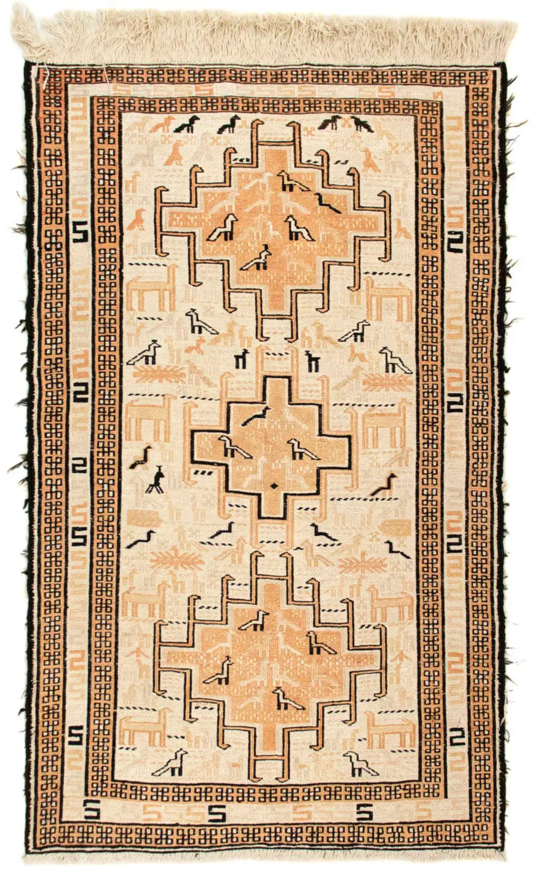 morgenland Wollteppich »Kelim - Oriental - 101 x 65 cm - beige«, rechteckig günstig online kaufen