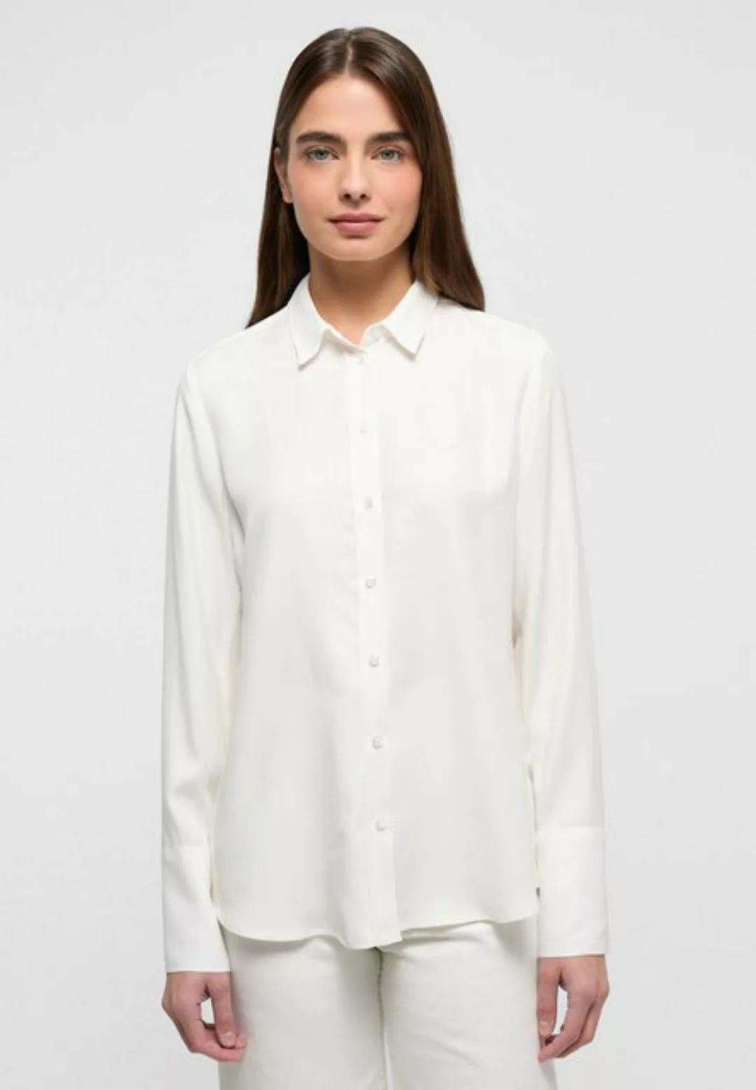 Eterna Blusentop Viscose Shirt Bluse Viskose Langarm günstig online kaufen