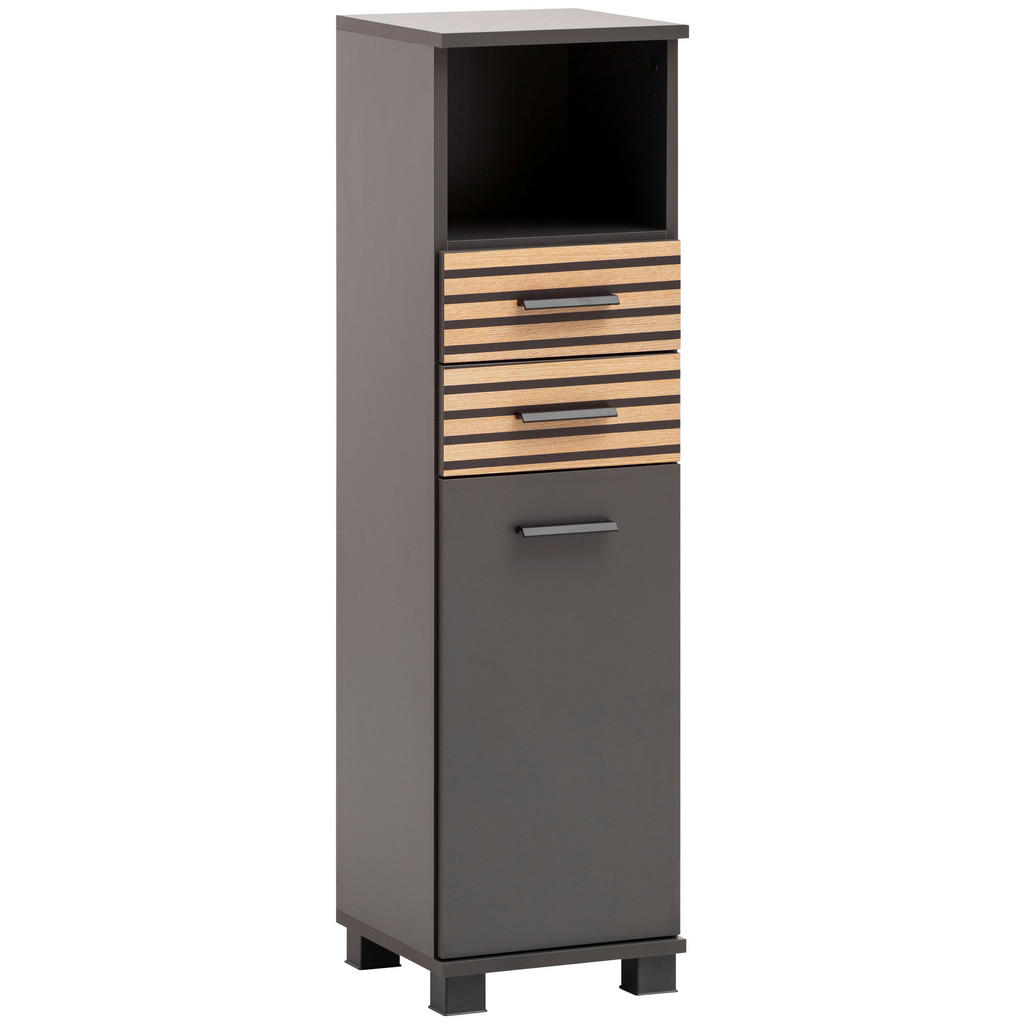 Highboard Katta anthrazit B/H/T: ca. 30,3x110,5x32,6 cm günstig online kaufen