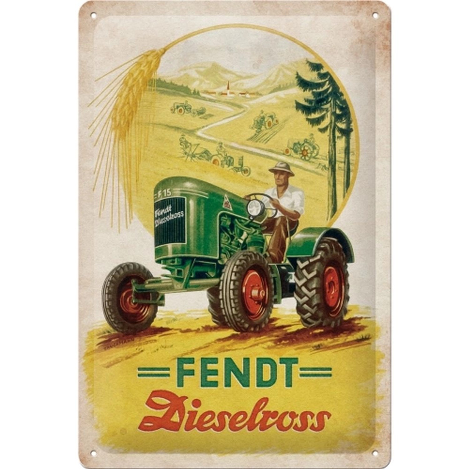 Nostalgic-Art Blechschild 20 x 30cm - Fendt - Fendt Dieselross günstig online kaufen