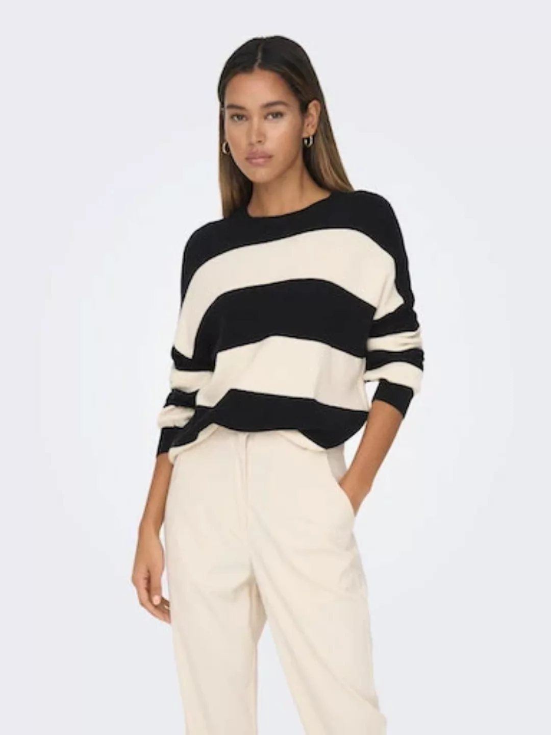 ONLY Strickpullover ONLATIA L/S STRIPE PULLOVER KNT NOOS günstig online kaufen