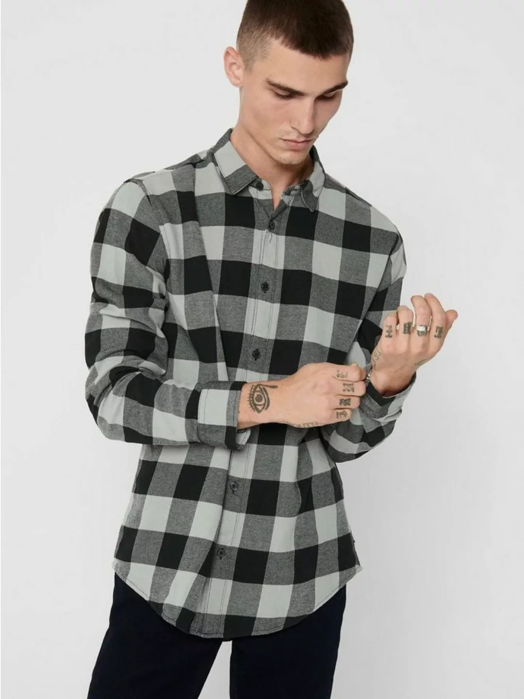 Only & Sons Herren Freizeithemd ONSGUDMUND LS CHECKED SHIRT günstig online kaufen