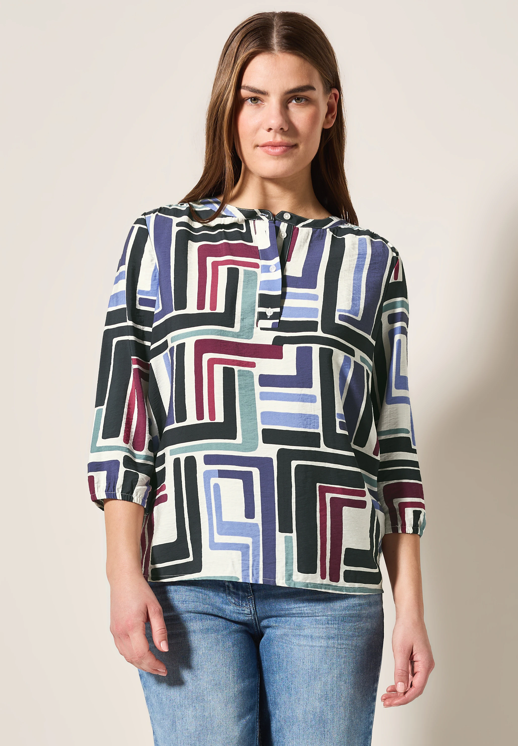 Cecil Klassische Bluse, mit 3/4 Ärmeln günstig online kaufen
