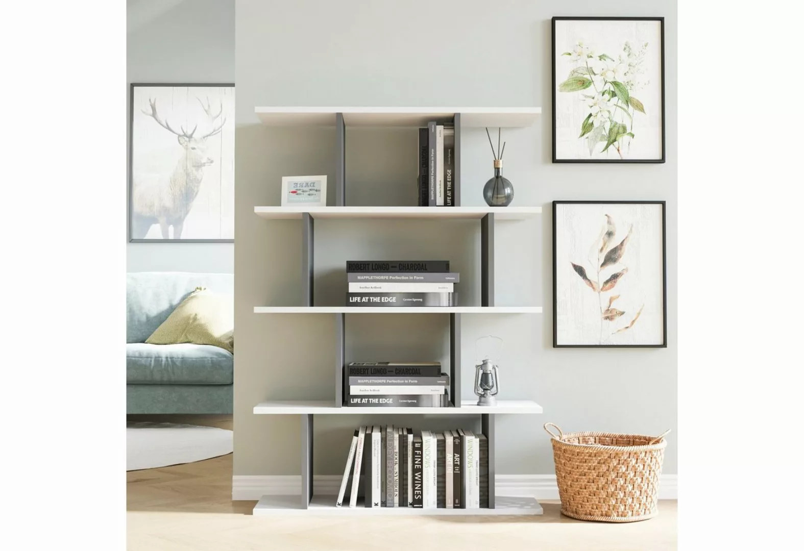 Skye Decor Bücherregal 100% MELAMINE COATED PARTICLE BOARD, 127,4 cm x 25 c günstig online kaufen