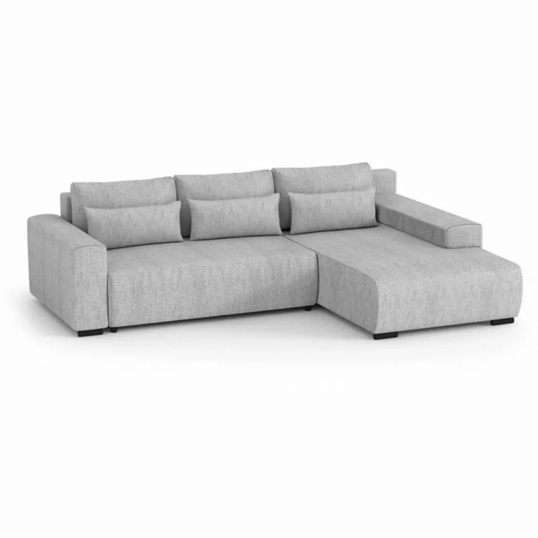 Beautysofa Ecksofa Benny, inkl. Schlaffunktion, Bettkasten, Wellenfedern, s günstig online kaufen