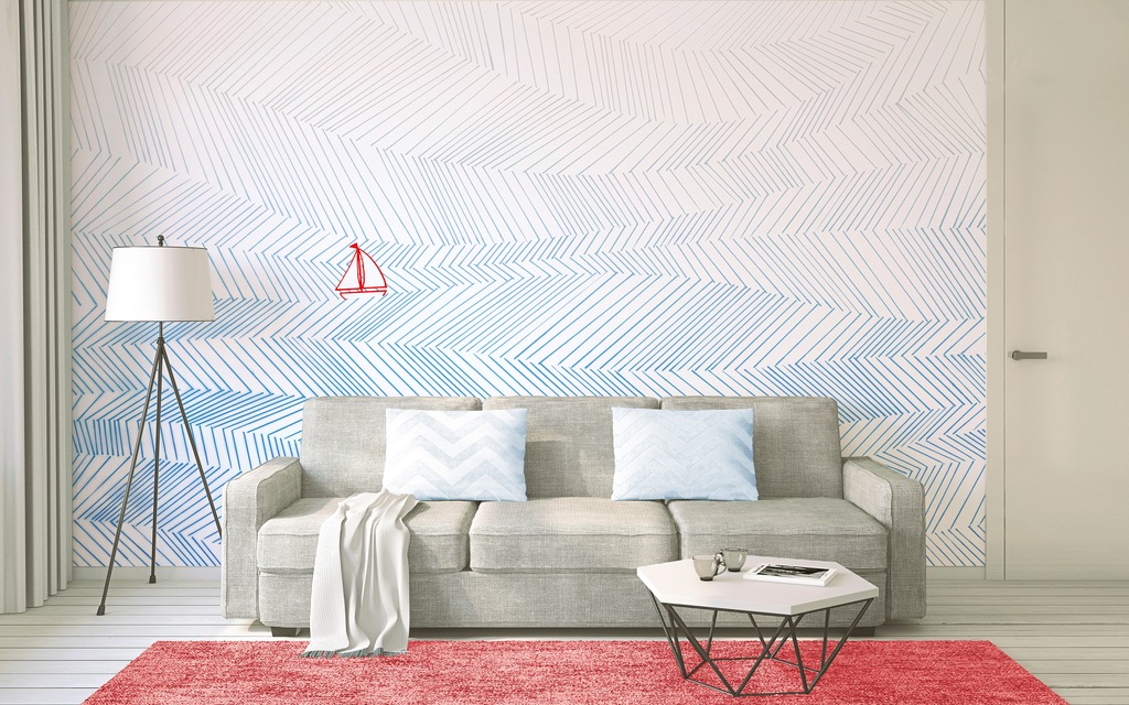 Architects Paper Fototapete »Atelier 47 Waves Artwork 3«, geometrisch, Vlie günstig online kaufen