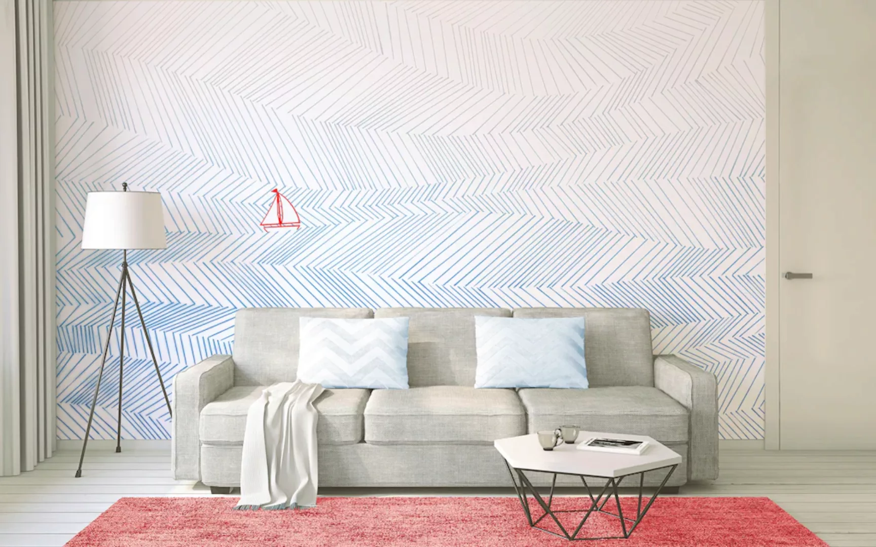 Architects Paper Fototapete »Atelier 47 Waves Artwork 3«, geometrisch, Vlie günstig online kaufen