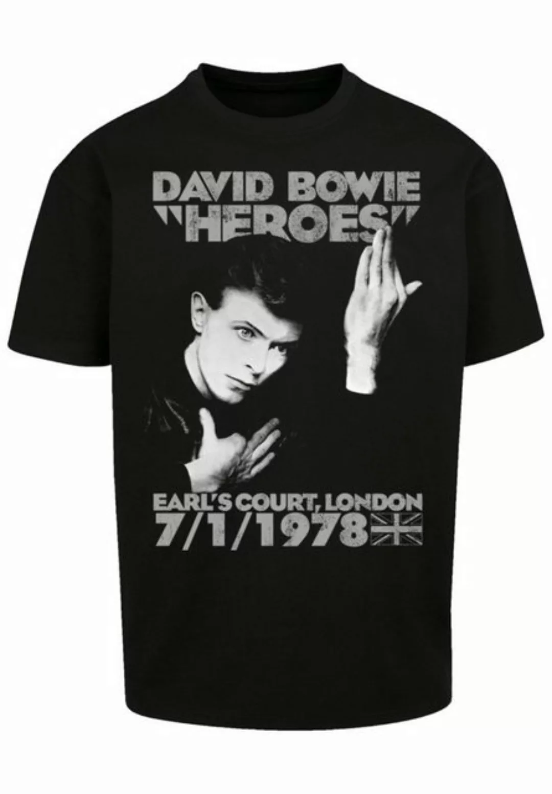 F4NT4STIC T-Shirt David Bowie Earls Court Heroes Print günstig online kaufen