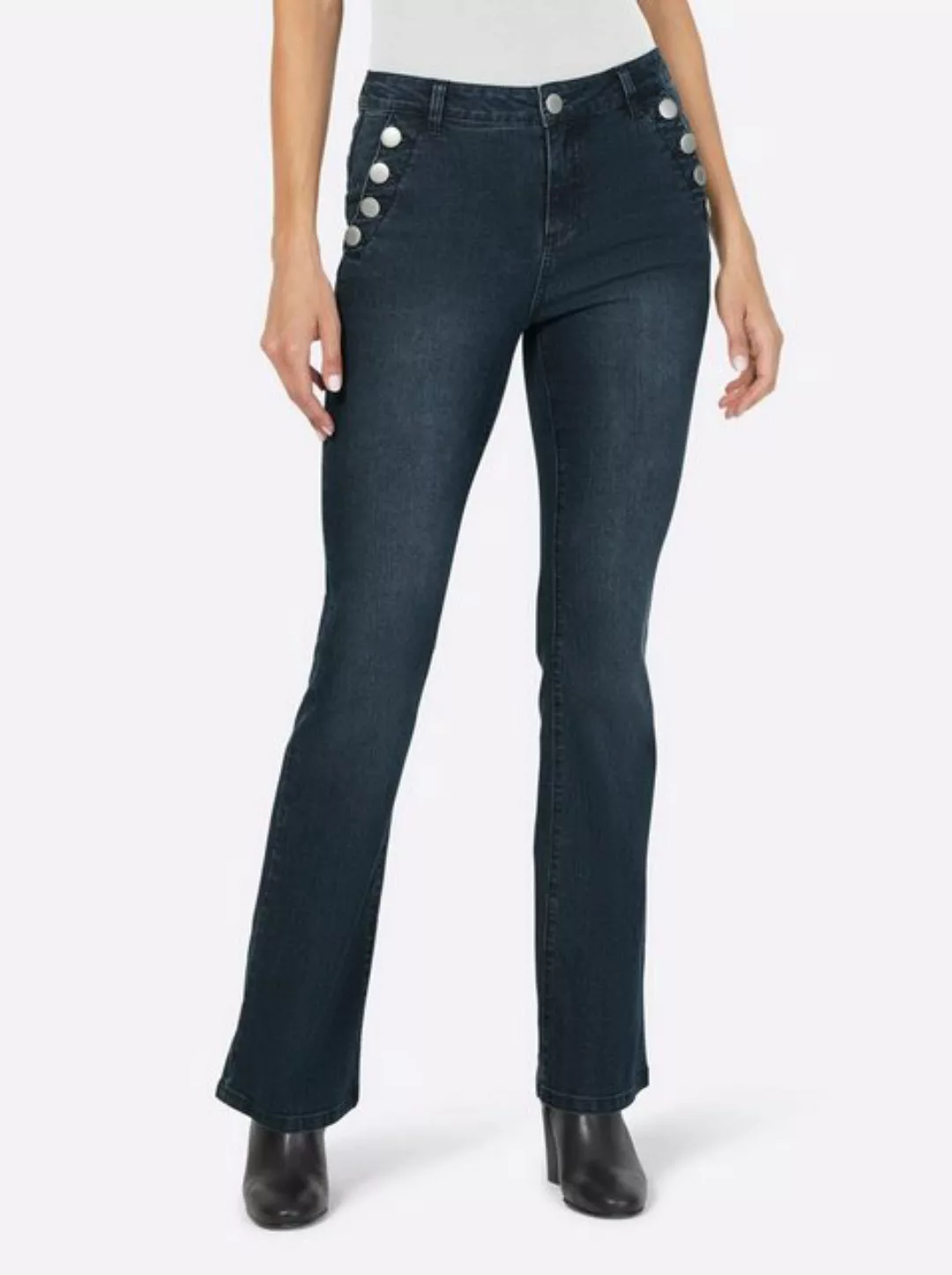 heine Bequeme Jeans Bootcut-Jeans günstig online kaufen