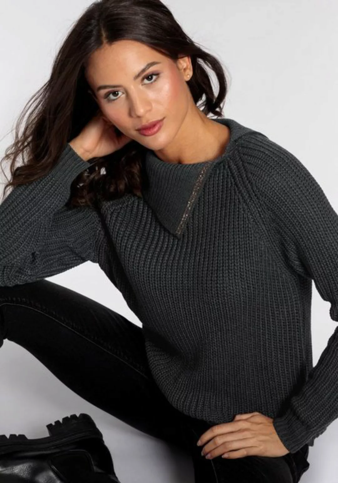 Laura Scott Strickpullover mit elegantem Glitzerdetail - NEUE KOLLEKTION günstig online kaufen