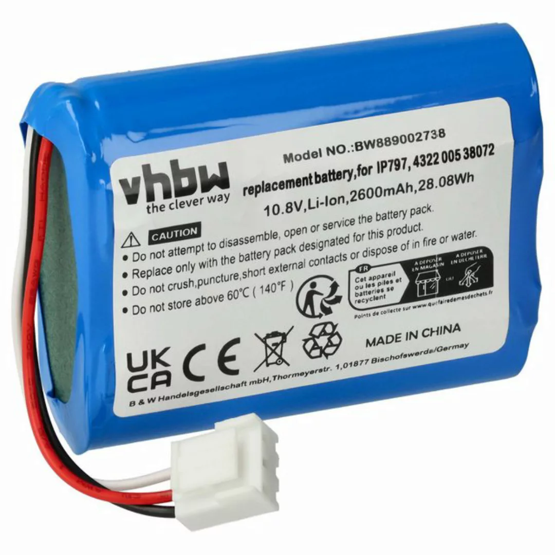 vhbw Ersatz für Philips IP797, 4322 005 38072 für Saugroboter (2600 mAh, St günstig online kaufen