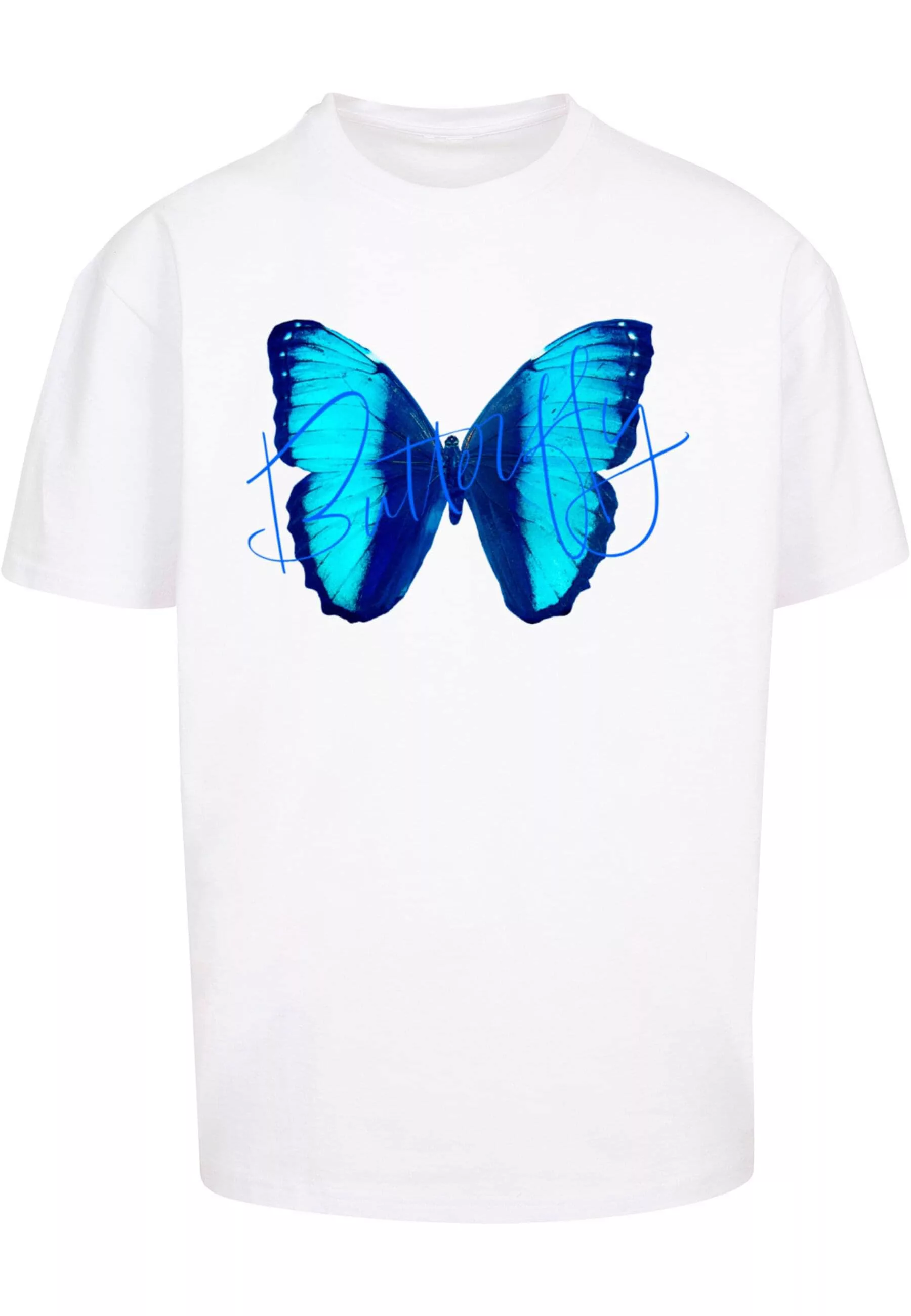 Merchcode T-Shirt "Merchcode Herren Butterfly Blue Heavy Oversized Tee" günstig online kaufen