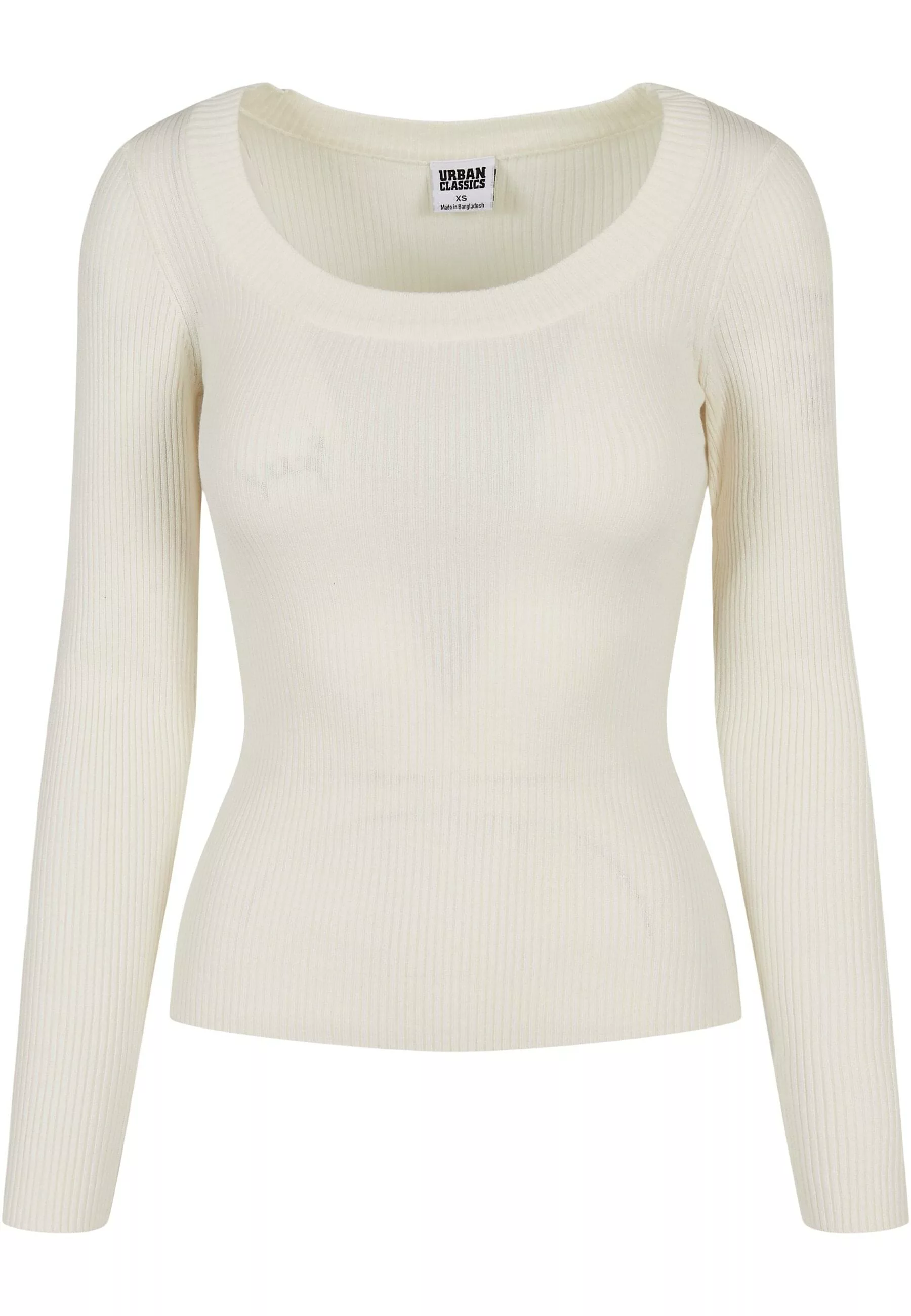 URBAN CLASSICS Rundhalspullover "Urban Classics Damen Ladies Wide Neckline günstig online kaufen