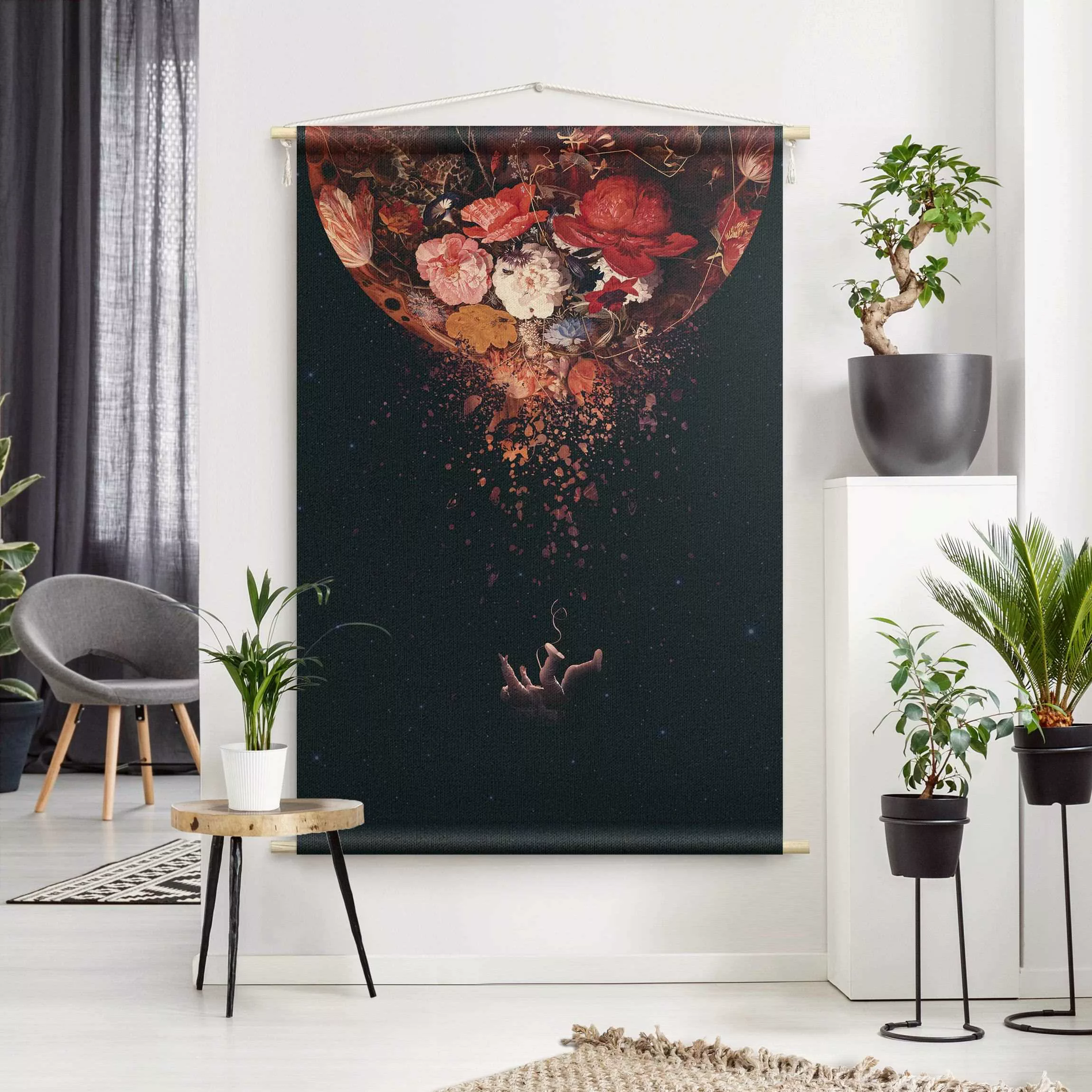 Wandteppich Enkel Dika - Kosmische Blumen günstig online kaufen