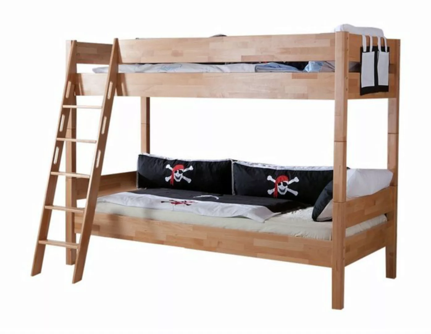 58 aufm Kessel Bettgestell Etagenbett Gerlis 208x140x160 Hochbett Massivhol günstig online kaufen