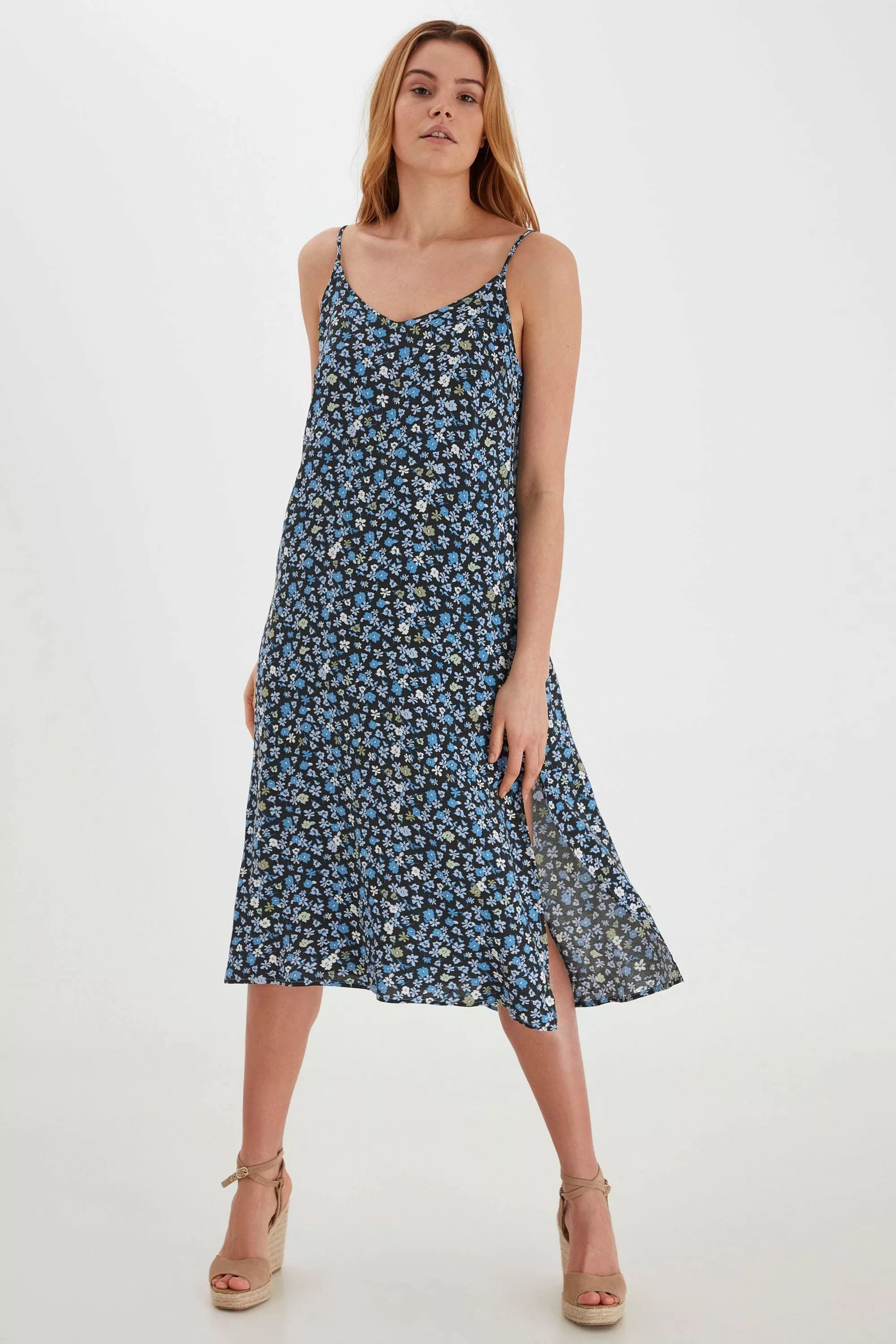 b.young Druckkleid BYMMJOELLA SLIP DRESS - 20809725 Langes Kleid mit Print günstig online kaufen