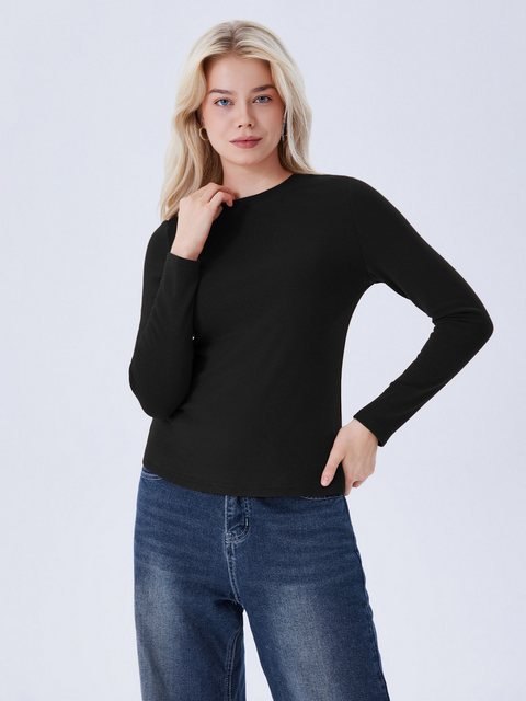 LAPA PLUS Fleeceshirt Damen Rundhalspullover aus Viskose, Warmes Fleece-Lan günstig online kaufen