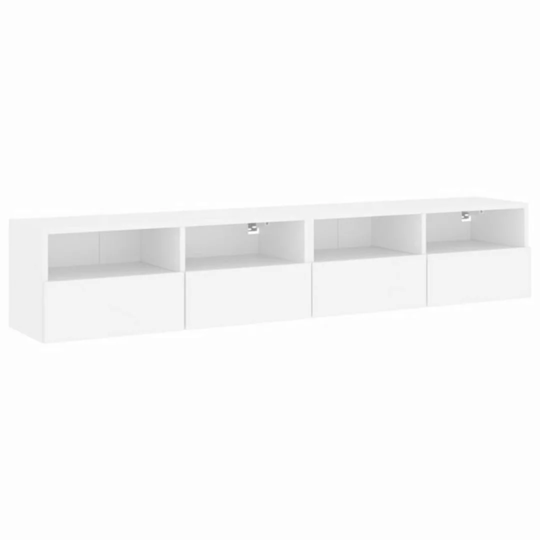 vidaXL TV-Schrank TV-Lowboard TV-Wandschränke 2 Stk Weiß 80x30x30 cm Spanpl günstig online kaufen