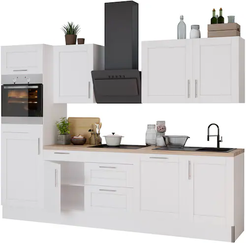 KOCHSTATION Küche »KS-Ahus«, Breite 280 cm,wahlw. mit E-Geräten,Soft Close günstig online kaufen