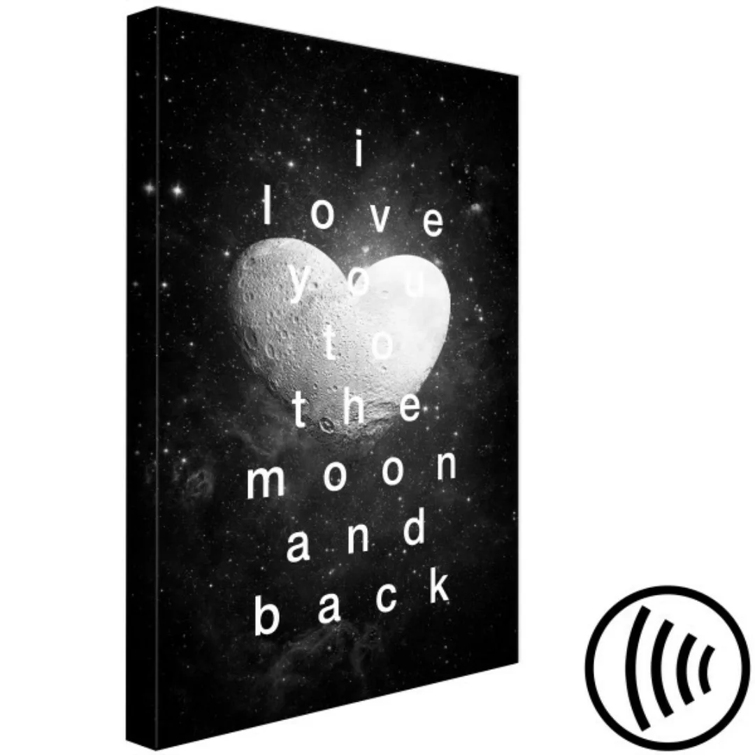 Bild auf Leinwand Moon Heart (1 Part) Vertical XXL günstig online kaufen