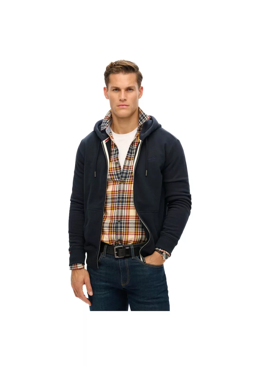 Superdry Sweater "Sweatjacke Essential Logo Zip Hoodie" günstig online kaufen