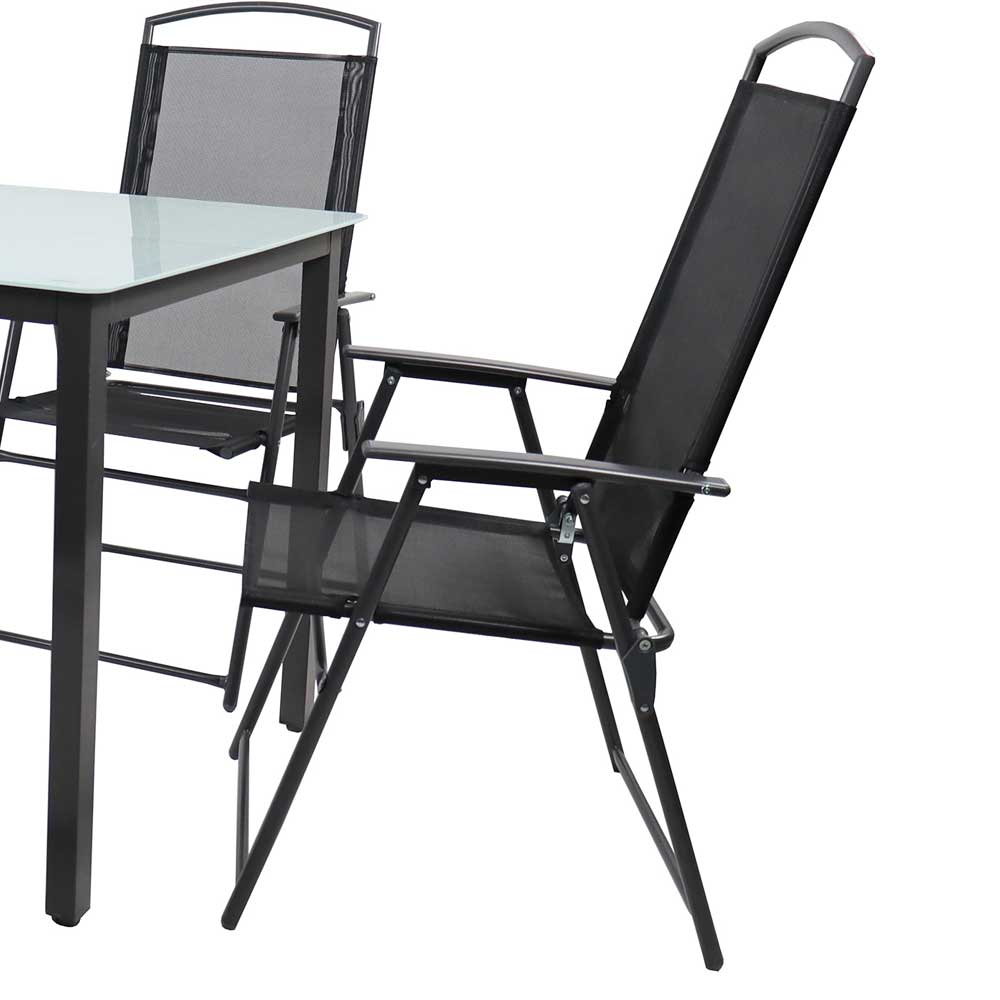 Gartenmöbel-Set Gartentischgruppe klappbar inklusive vier Stühle (fünfteili günstig online kaufen