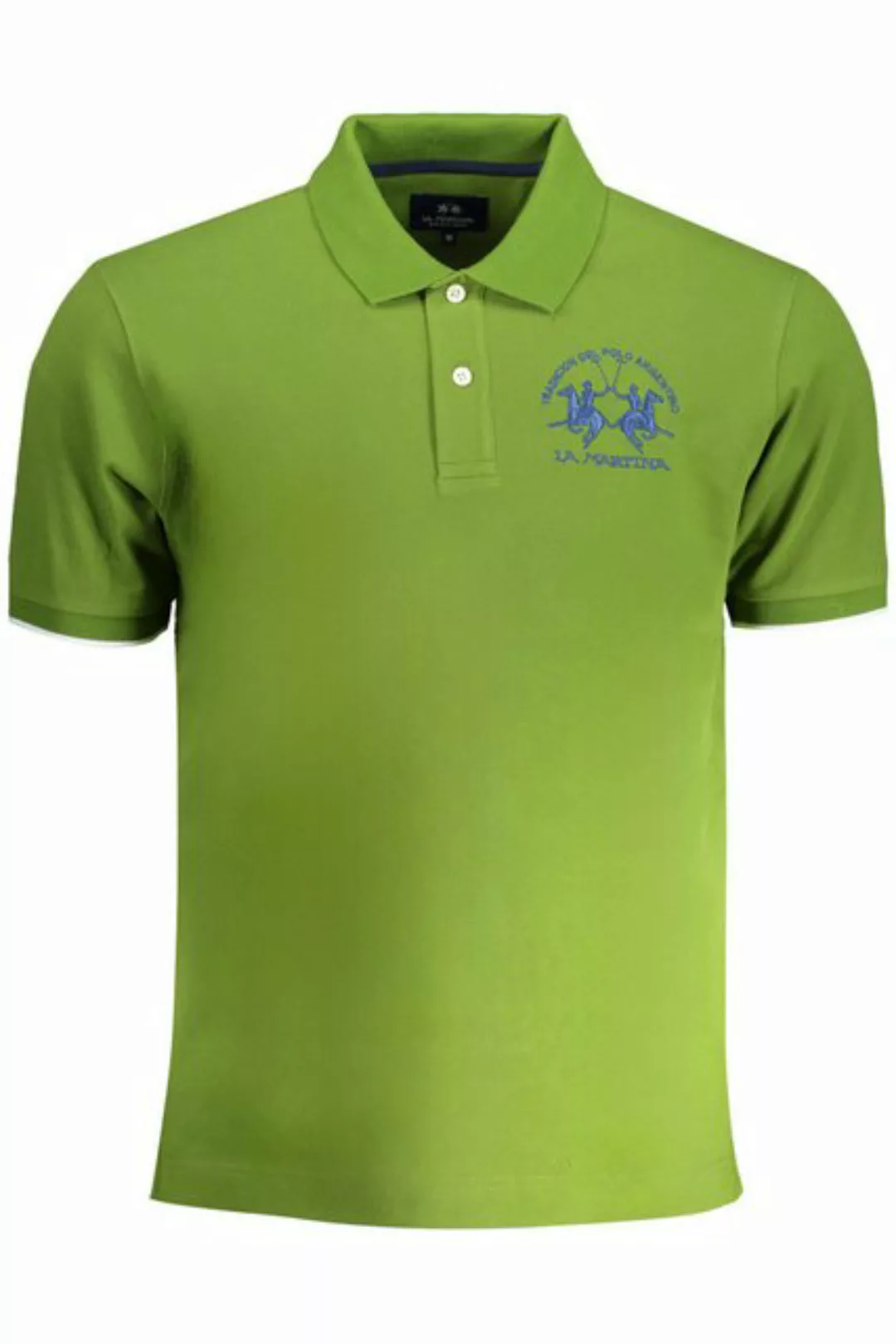 La Martina Poloshirt Herren Grün Poloshirt Kurzarm mit Stickerei & günstig online kaufen