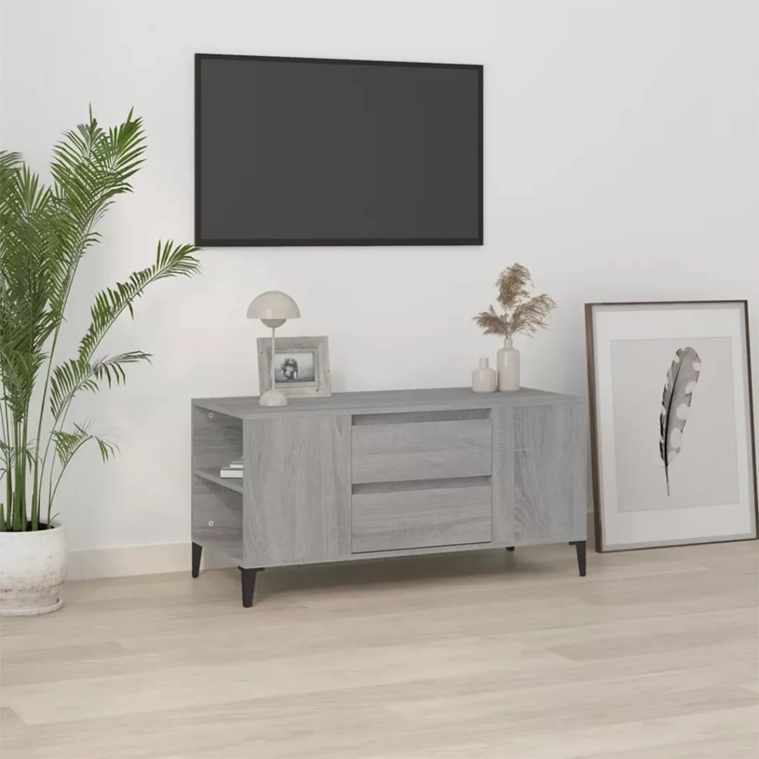 Vidaxl Tv-schrank Grau Sonoma 102x44,5x50 Cm Holzwerkstoff günstig online kaufen