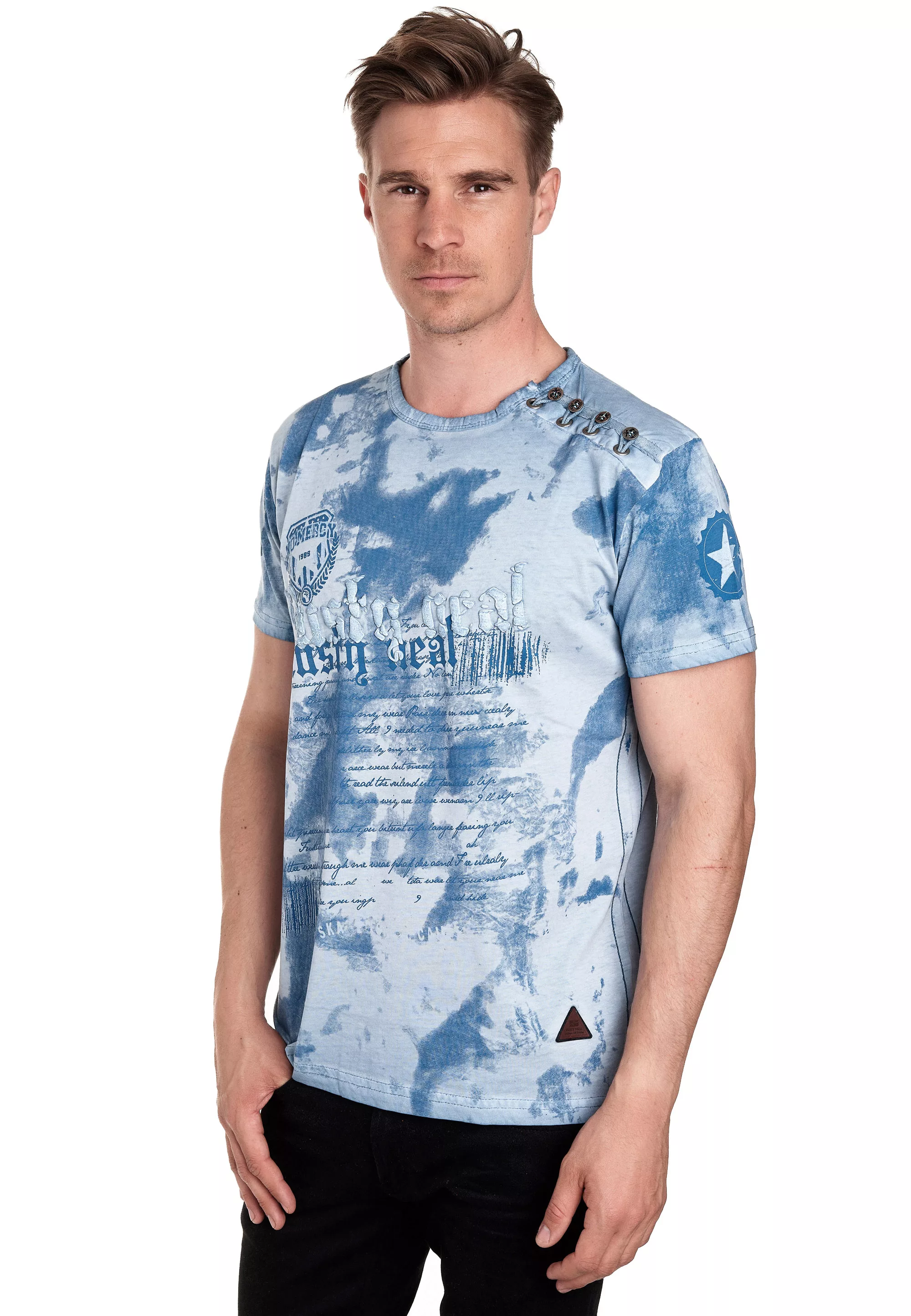 Rusty Neal T-Shirt, in tollem Batik-Design günstig online kaufen