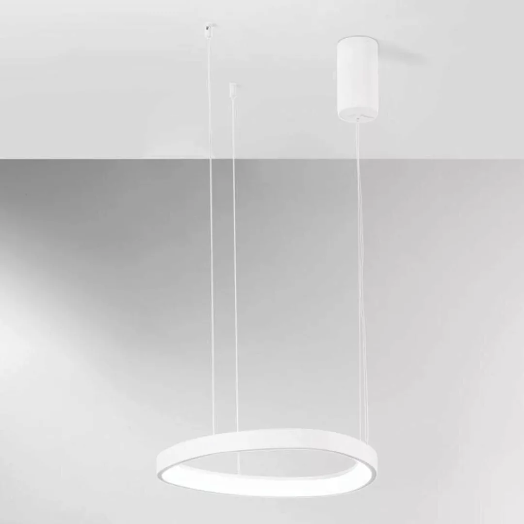 LED Pendelleuchte Klapton in Weiß 30W 6160lm günstig online kaufen