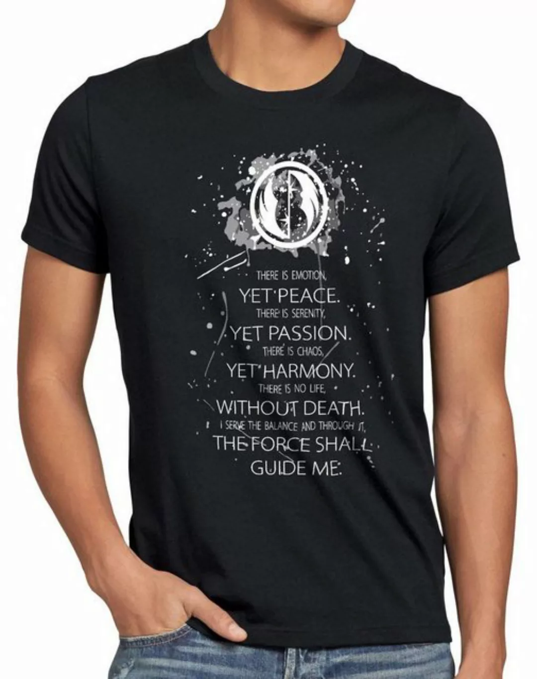 style3 Print-Shirt Herren T-Shirt Jedi Code Kodex Ritter wars luke darth st günstig online kaufen