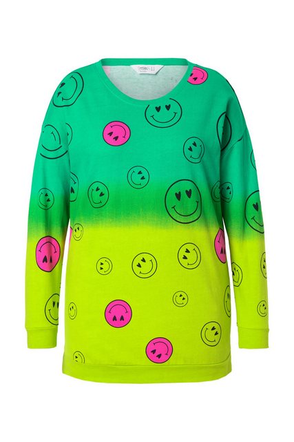 Angel of Style Sweatshirt Sweatshirt oversized Farbverlauf Smiley Langarm günstig online kaufen