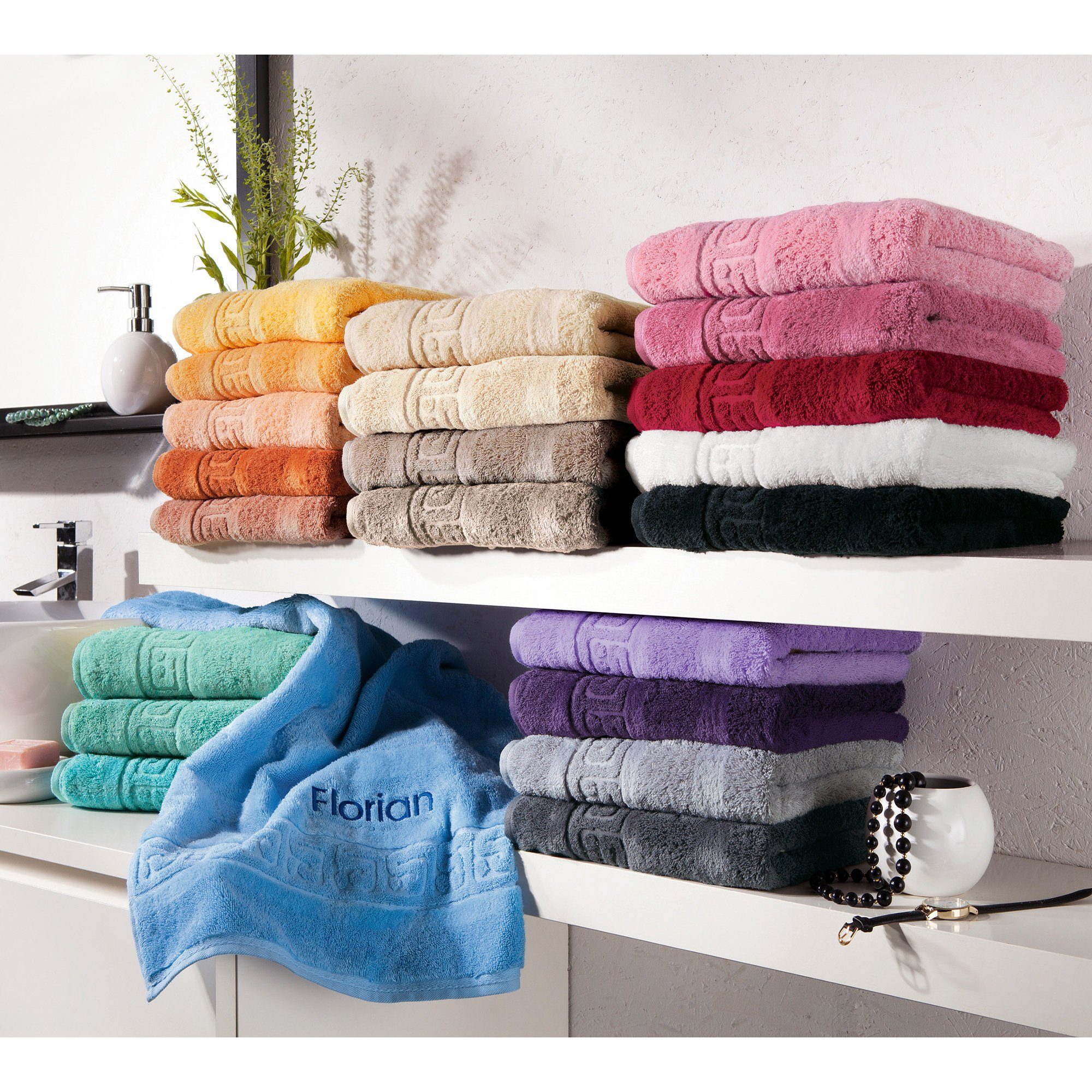 Cawö Handtuch Handtuch "1001 Noblesse", Walk-Frottier günstig online kaufen