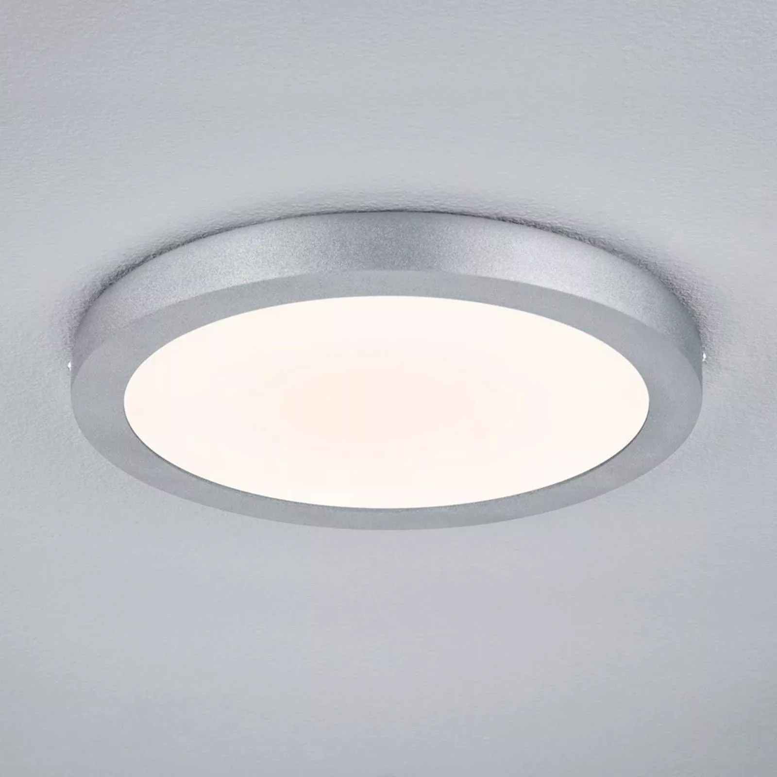 Paulmann Lunar LED-Panel, rund, Ø 30 cm, chrom günstig online kaufen