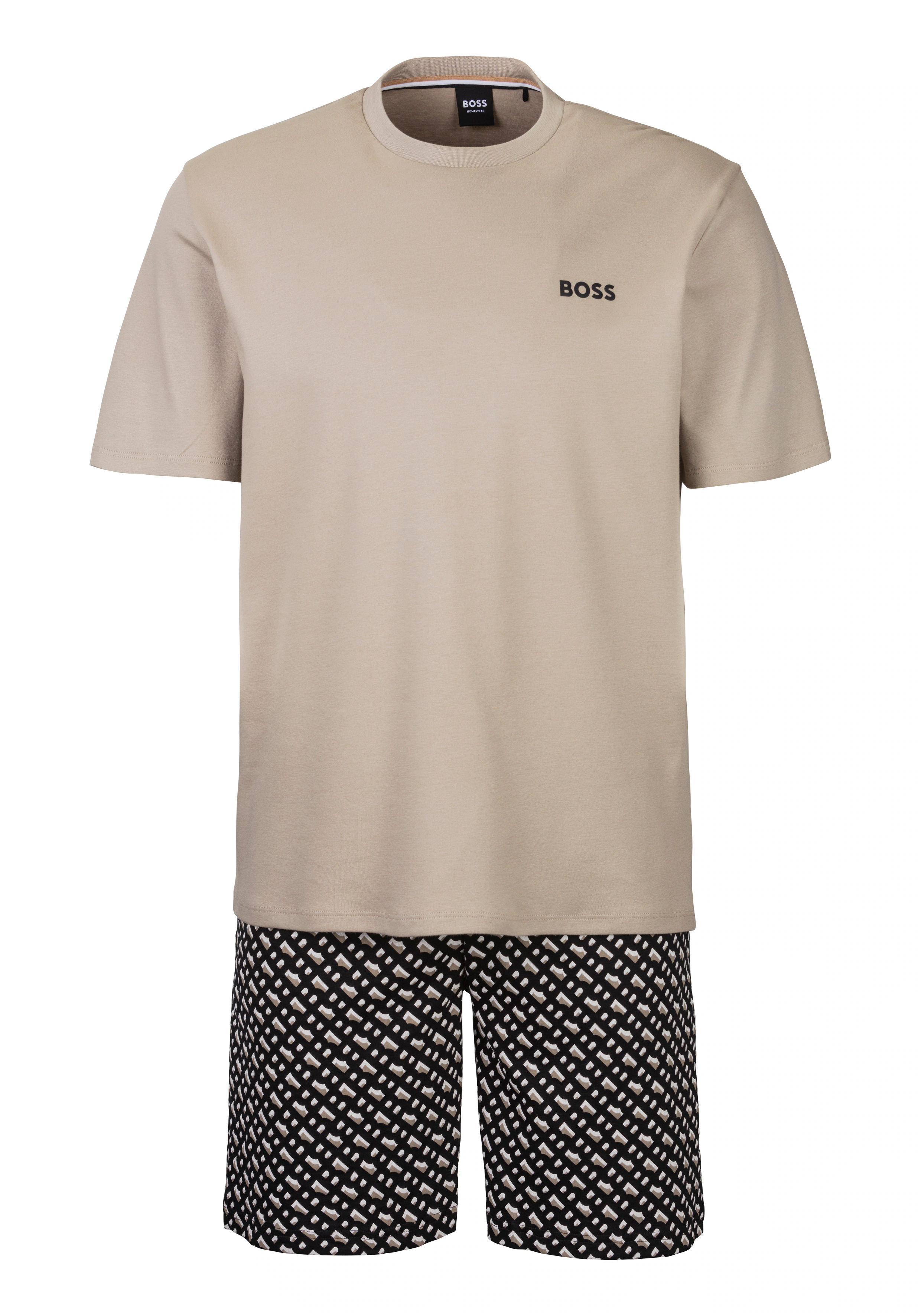 BOSS Pyjama "Relax Short Set", (Set, 2er), mit geradem Bein günstig online kaufen