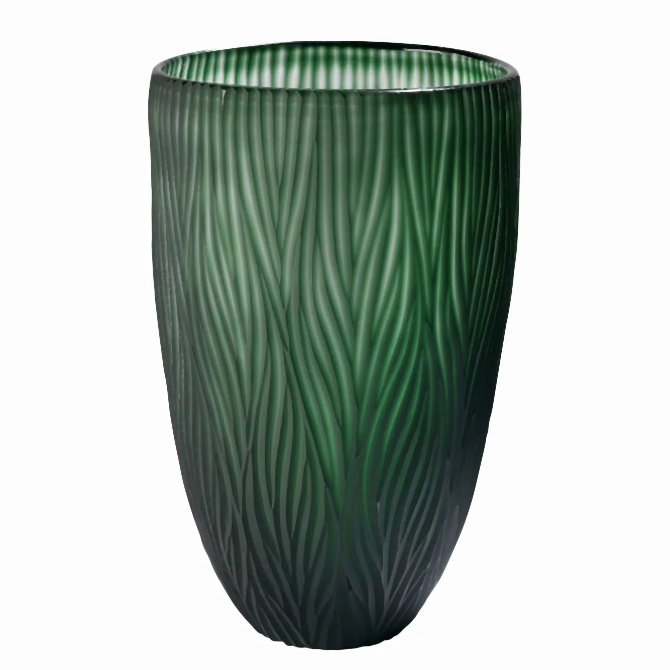 home24 Sompex Vase Dinah II Grün Glas Ø 18 cm illuminantsType günstig online kaufen