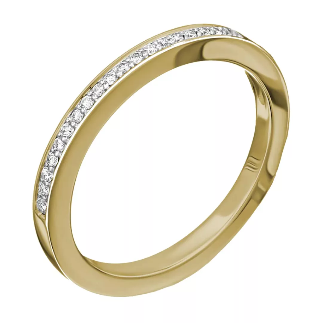 ONE ELEMENT Diamantring "0.09 ct Diamant Brillant Memoire Ring aus 585 Gelb günstig online kaufen