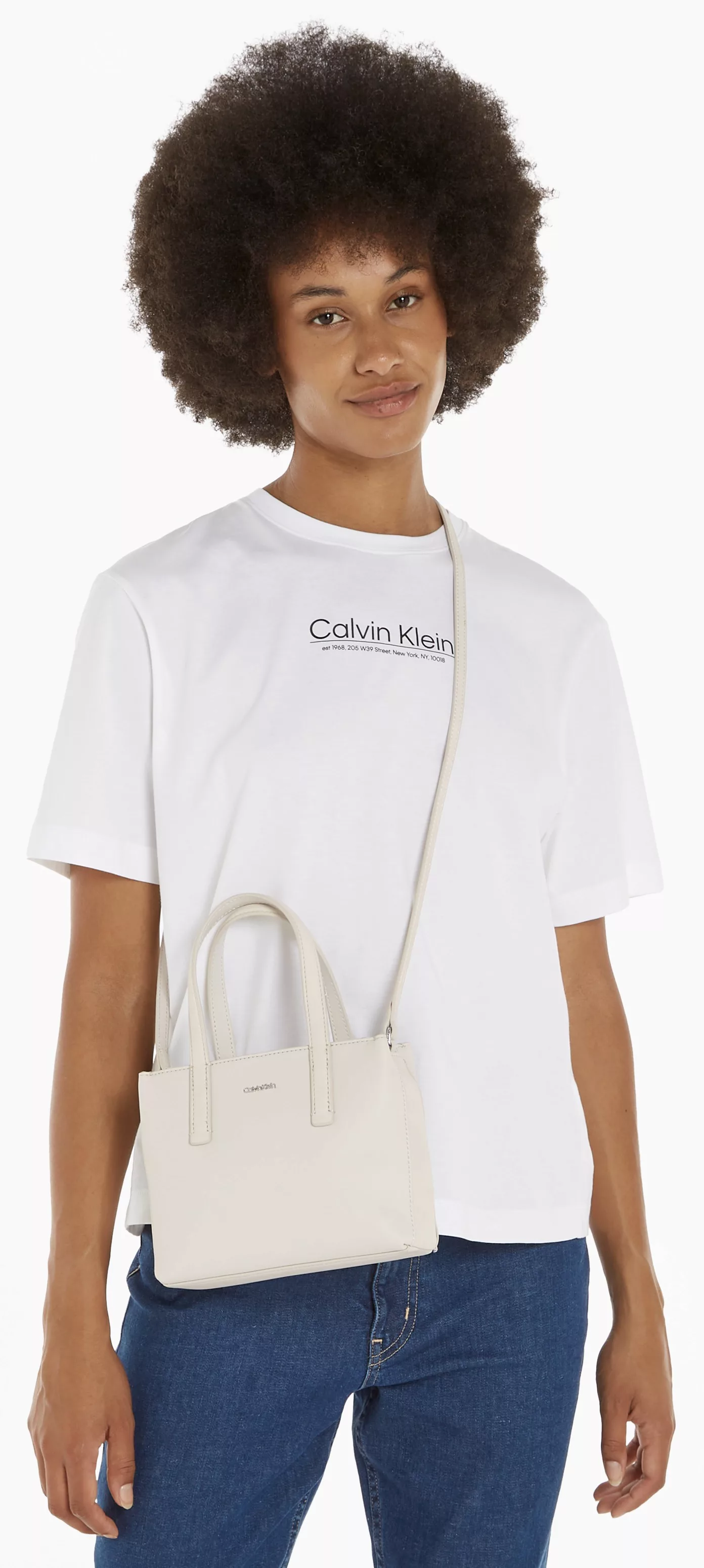 Calvin Klein Shopper "CK MUST MINI TOTE PU/NUBUCK", Handtasche Damen Henkel günstig online kaufen