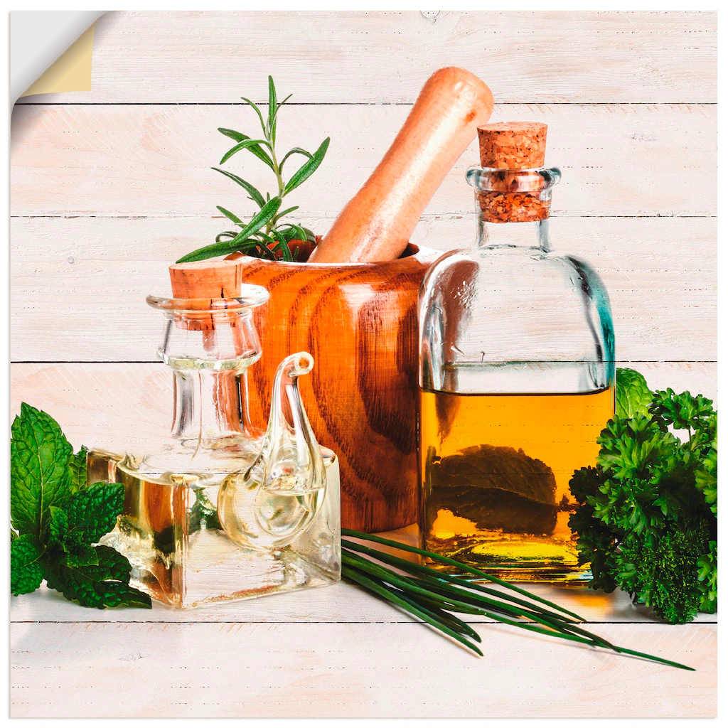 Artland Wandbild »Olivenöl und Kräuter - Küche«, Arrangements, (1 St.), als günstig online kaufen