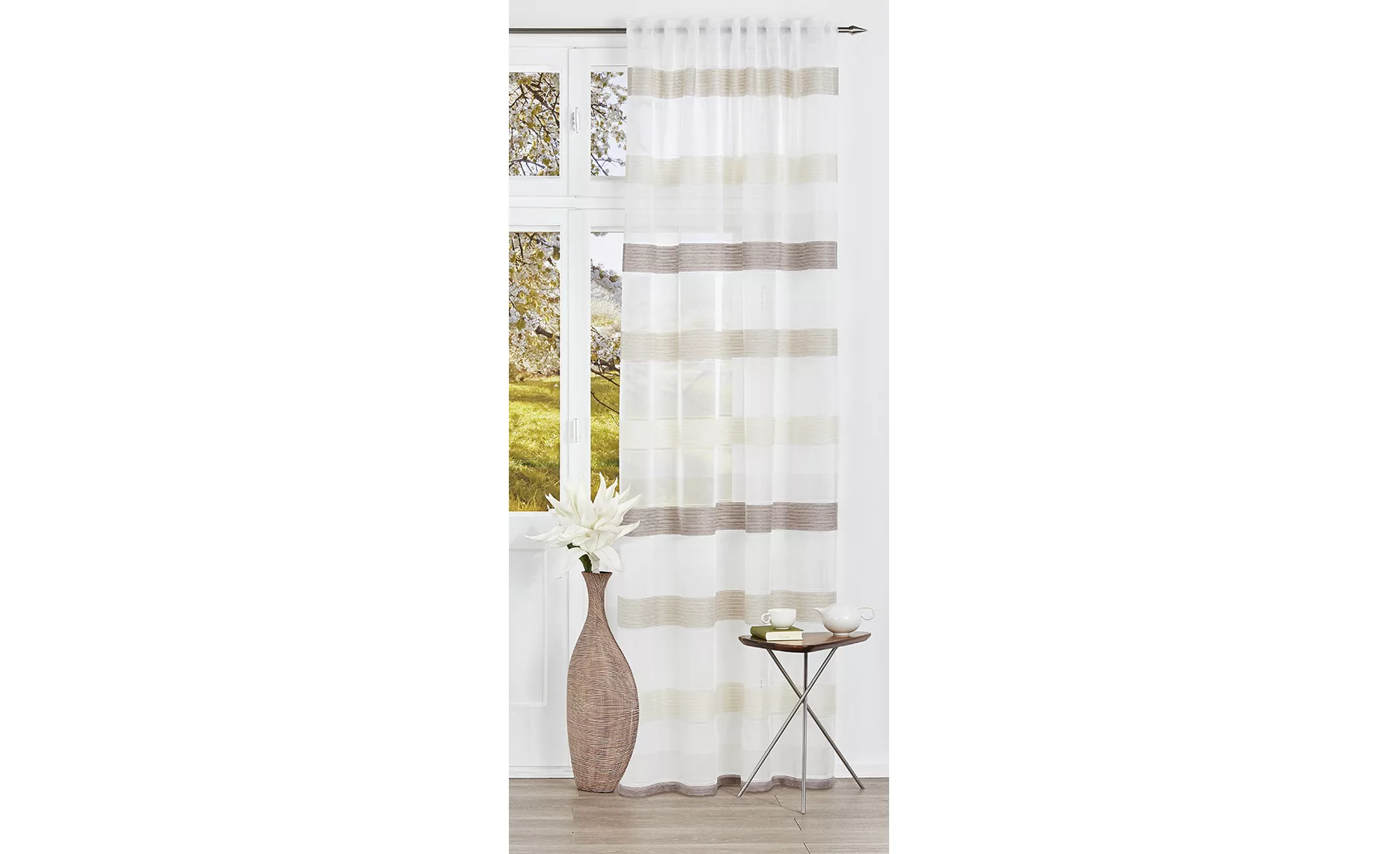 como Verdeckter Schlaufenschal  Bianca ¦ beige ¦ 100% Polyester ¦ Maße (cm) günstig online kaufen