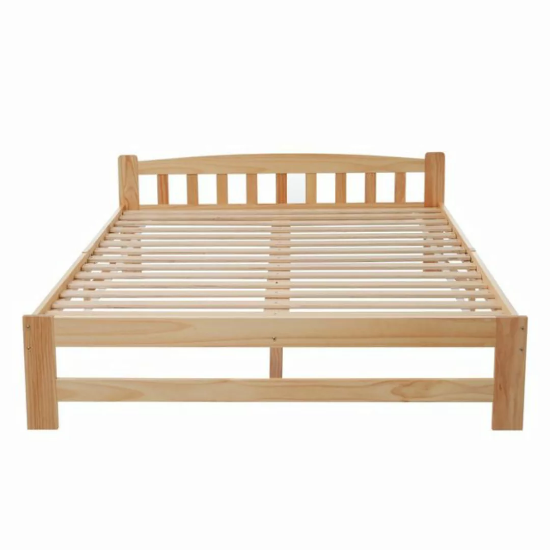 Gotagee Holzbett Einzelbett mit Lattenroste Jugendbett Massivholzbett Natur günstig online kaufen