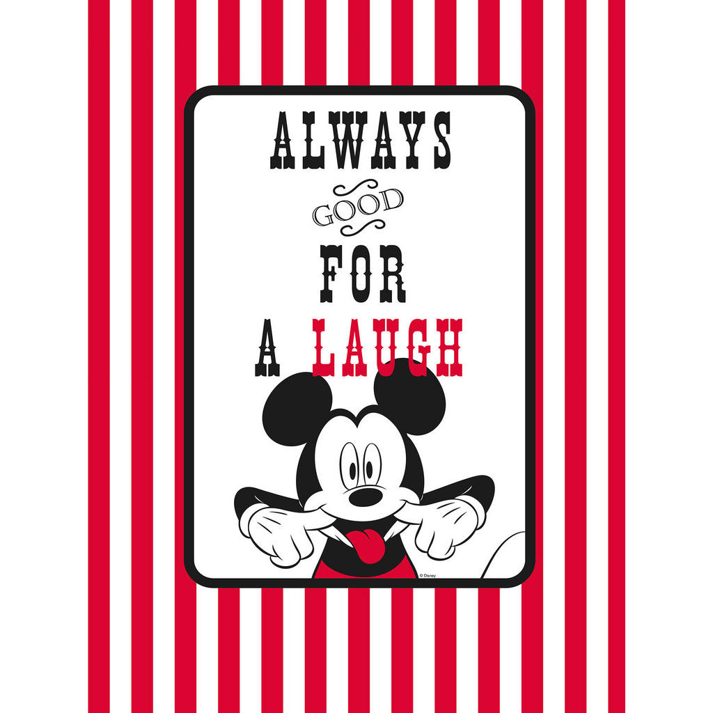 Komar Wandbild Mickey Mouse Laugh Disney B/L: ca. 30x40 cm günstig online kaufen