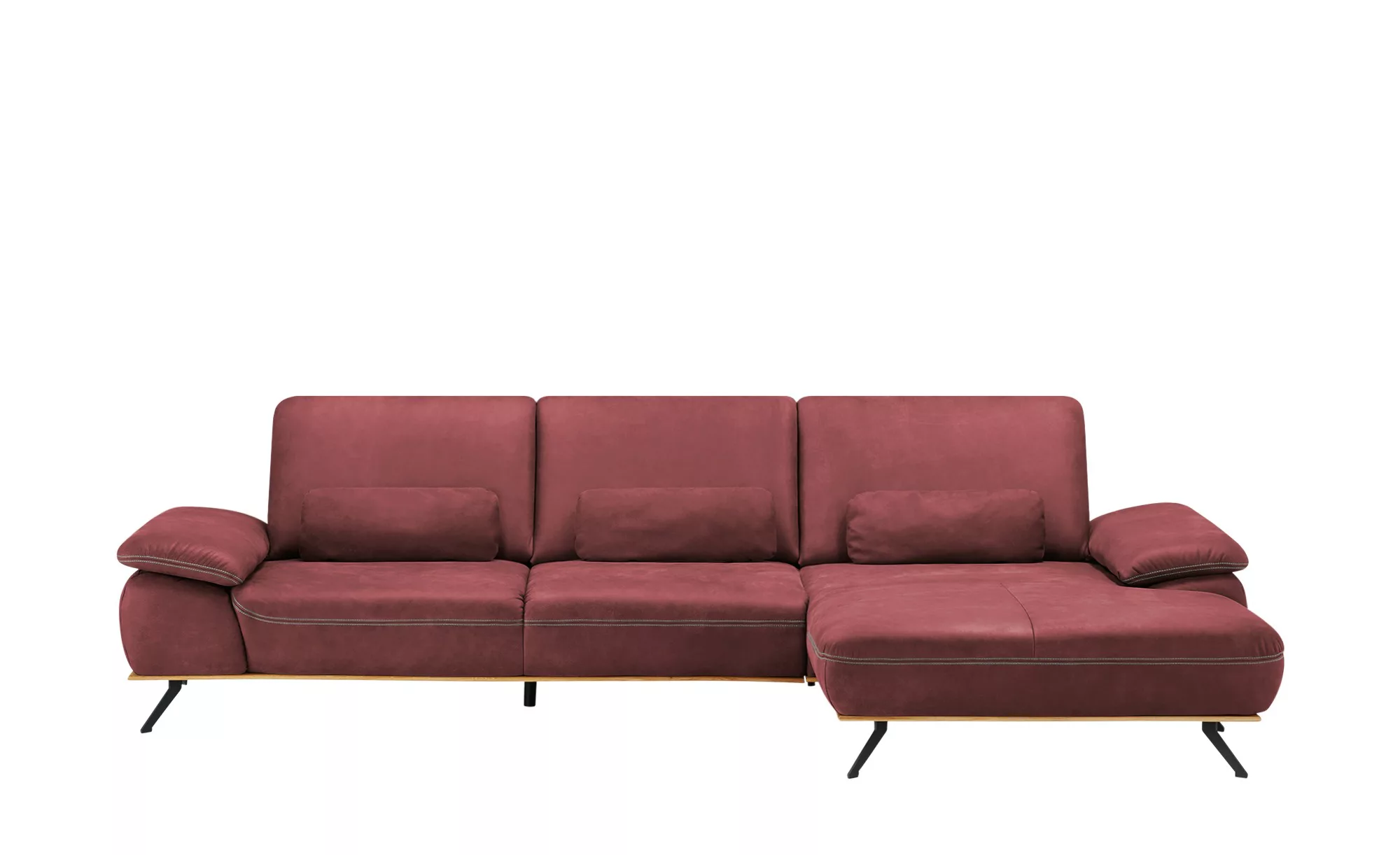 meinSofa Ecksofa  Fiona ¦ rot ¦ Maße (cm): B: 322 H: 89 T: 187 Polstermöbel günstig online kaufen